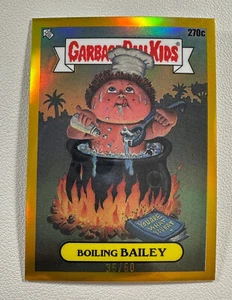 2024 Topps Chrome Garbage Pail Kids #270c Boiling BAILEY Gold #/50 Variation - Picture 1 of 4