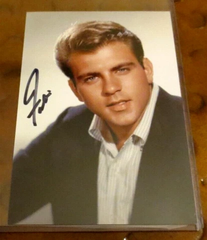 Fabian Forte teen idol singer signed autographed photo American Bandstand Tiger Cover