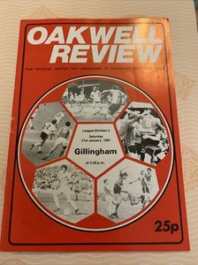 1981 Barnsley V Gillingham English Soccer/football Programme - Picture 1 of 3