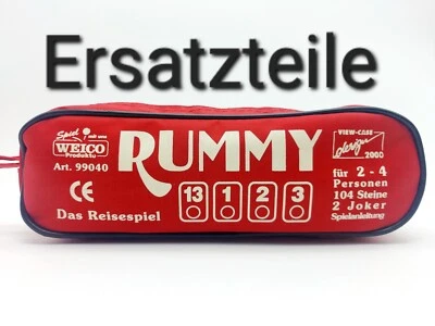 Weico Rummy Ersatzteile Ersatzsteine Legespiel Einzelteile zum Aussuchen - Bild 1 von 3