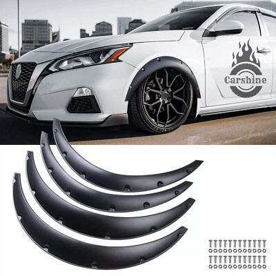 4pcs Fender Flares Extension Wide Body Kit Wheel Arches Black For Nissan Altima Foto 1 de 4