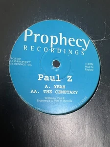 Paul Z - Yeah / The Cemetary RARE JUNGLE DRUM AND BASS (KRT5) - Picture 1 of 2