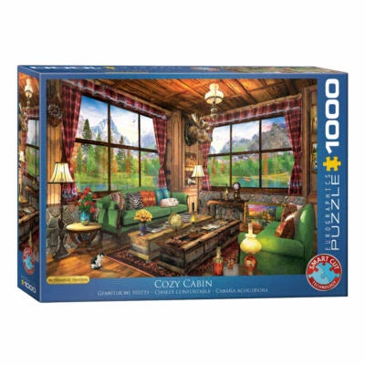 Eurographics Puzzle Gemütliche Hütte von Dominic Davison, 1000 Teile, 68 x 48 cm