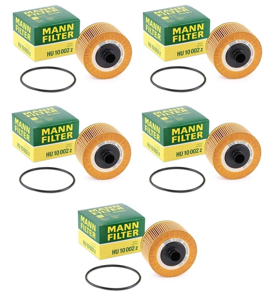 For Smart Fortwo Forfour 1.0 0.9 16-18 Set of 5 Engine Oil Filters OEM HU10002Z - Image 1 of 1