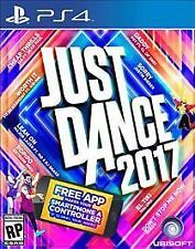 Just Dance 2017 Sony Playstation 4 PS4 Video Game 2016 -VG - Free Shipping