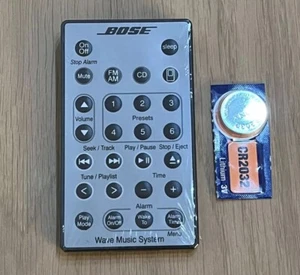 Radio/CD genuino Bose Wave Music control remoto gris AWRCC1 AWRCC2 con batería - Imagen 1 de 4