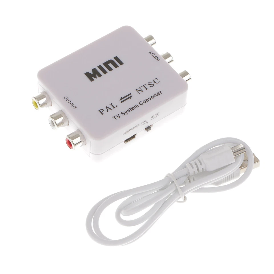 PAL NTSC SECAM Auf NTSC PAL Convertor Mini TV System Video Converter Adaptor - Bild 1 von 4