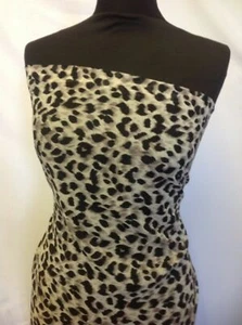 Nuevo Vestido Diseñador Multicolor Gasa Leopardo Estampado Guepardo Tela 58"148cm Yy - Imagen 1 de 6