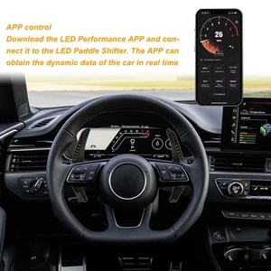 LED Paddle Shifter Extension APP Controller For B9.5 A4 A5 S4 S5 RS4 RS5 A6 S6° - Picture 1 of 24
