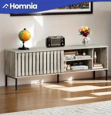 Wooden TV Stand Console For up to 70" TVs w/ Open Shelves Entertainment Center - Image 1 of 4