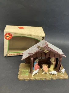 Brite Star MCM Hard Plastic Nativity Scene In Box Flaws Video - Picture 1 of 19