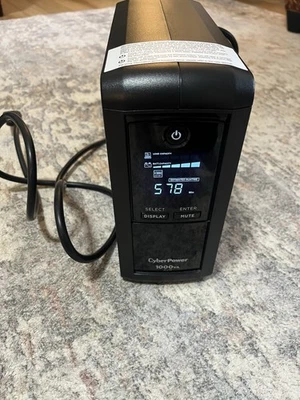 CyberPower CP1000AVRLCDA 1000VA AVR 600w - Working - Not Sure Battery Age - Image 1 of 4