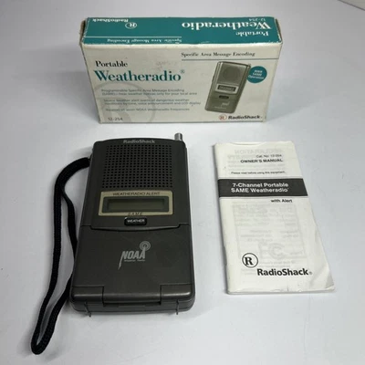 Vintage Radio Shack Weatheradio 12-254 Portable Battery Operated w/ Box Works - Image 1 of 4