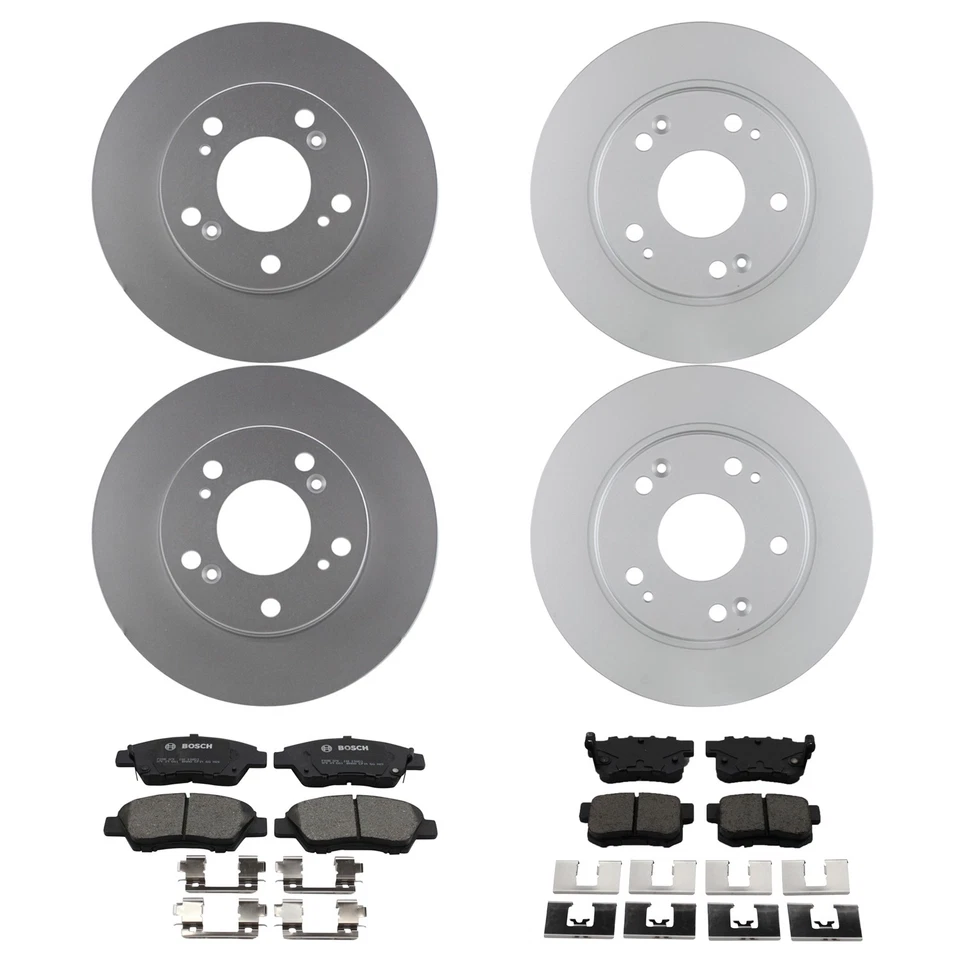 Kit de pastillas de freno de disco de cerámica rotores traseros delanteros Bosch Quietcast para CR-Z Premium Foto 1 de 1