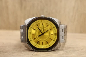 Reloj Diesel Dz1171 Analógico Día Fecha Amarillo Cristal Acero Inoxidable Nuevo Batt 7.25 - Imagen 1 de 6