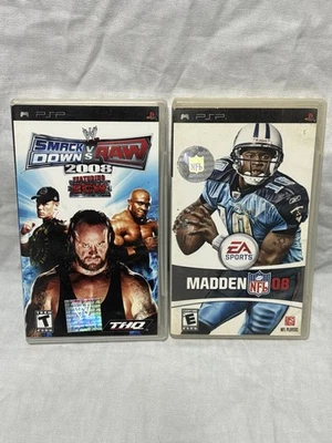 Videojuego Smack down Vs Raw con ECW 2008 Sony PSP Madden 08 PSP SIN manual Foto 1 de 4