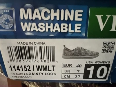 Skechers Bobs пена с эффектом памяти женский размер 10 изящный цветочный узор - Изображение 1 из 4