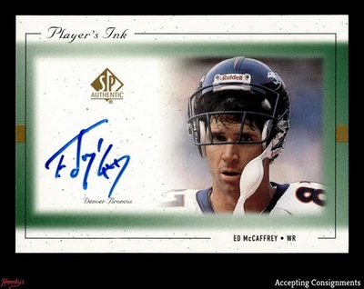 1999 SP Authentic Player's Ink Green #EDA Ed McCaffrey AUTO BRONCOS - Image 1 of 2