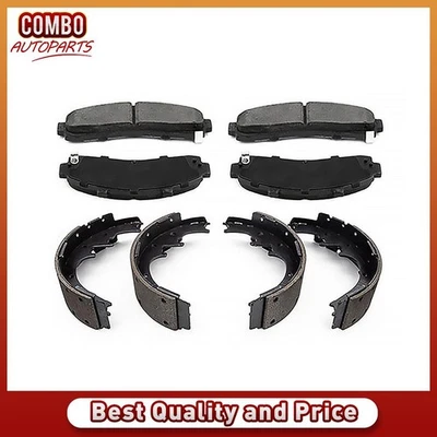 Pastillas de freno delanteras y traseras de cerámica + zapatas de tambor para Mazda B2300 2001 2002 2003 Foto 1 de 4