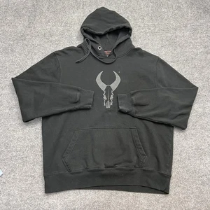 Badlands Hoodie Mens Large Black Bio-Thermic Pullover Sweatshirt Hunting Skull - Picture 1 of 9