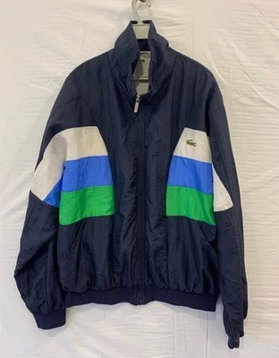 Lacoste Chemise Lacoste Made in France Colorblock Windbreaker Jacket XXL Vtg#119 - Image 1 of 4