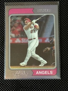 2023 Topps Heritage Mike Trout Chrome Refractor /374 #5 - Picture 1 of 2
