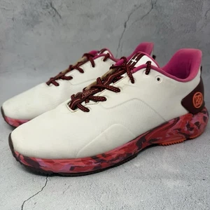 G/Fore Golfschuhe Herren Gr. 10,5 M weiß rosa ohne Spikes Turnschuhe MG4.1 Schnürschuhe - Bild 1 von 12