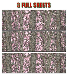 3 CAMO DECAL MADE FROM 3M WRAP VINYL 48"x15" TRUCK CAMO TREE PRINT CAMOUFLAGE - Picture 1 of 8