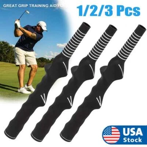1-3 pezzi impugnatura destra golf swing allenamento standard aiuto didattico riscaldamento allenatore - Foto 1 di 12