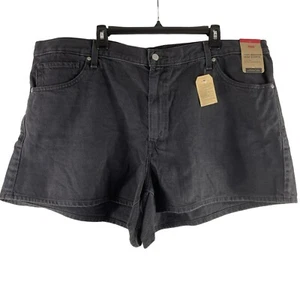 Levi’s High Waisted Mom Black Denim Shorts Womens Size 24 NWT - Picture 1 of 15