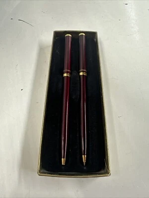 Juego completo de lápiz + bolígrafo Pelikan borgoña brillante 0,5 mm hecho en Alemania chapado en oro Foto 1 de 3
