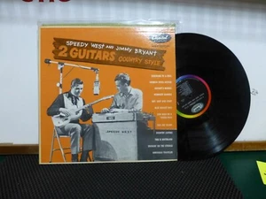 SPEEDY WEST JIMMY BRYANT FENDER GUITAR 2 GUITARS. COUNTRY STYLE NM. LP - Picture 1 of 1