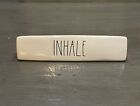Rae Dunn Inhale Exhale Two Sided Desk Plaque Sign Block Letters