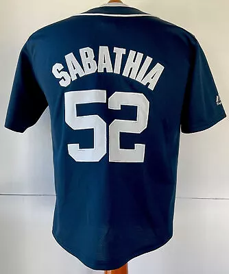 Majestic New York Yankees CC Sabathia Stitched Youth Jersey Size Medium  - Image 1 of 4