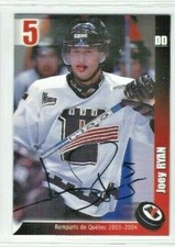 2003-04 Quebec Remparts (QMJHL) Joey Ryan autograph