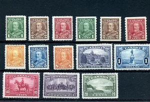 1935 Pictorial Issue 1c to $1.00 + coils mostly VF MH Cat $210 Canada mint - Picture 1 of 1