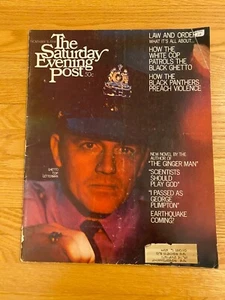 Saturday Evening Post Magazine Nov 16 1968 Law and Order Cops Police Ghetto USA - Picture 1 of 11