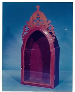 Vintage Wood Display Cabinet Original Photograph 10x8'' - Picture 1 of 2