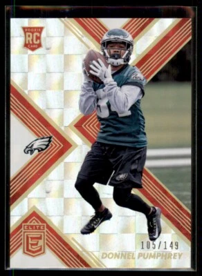 2017 Elite RED Donnel Pumphrey Philadelphia Eagles RC #174 105/149 - Image 1 of 2