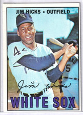 Jim Hicks Chicago White Sox 1967 Topps Baseball Rookie Card #532 (SET BREAK) (A)