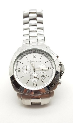 MICHAEL KORS MK8057 Men's Chronograph Round case Silver dial Silver Bracelet