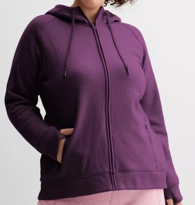 Tek Gear Sweatshirt Women’s Plus Size 2X Ultrasoft Fleece Jacket Purple Plum Zip - Image 1 of 4