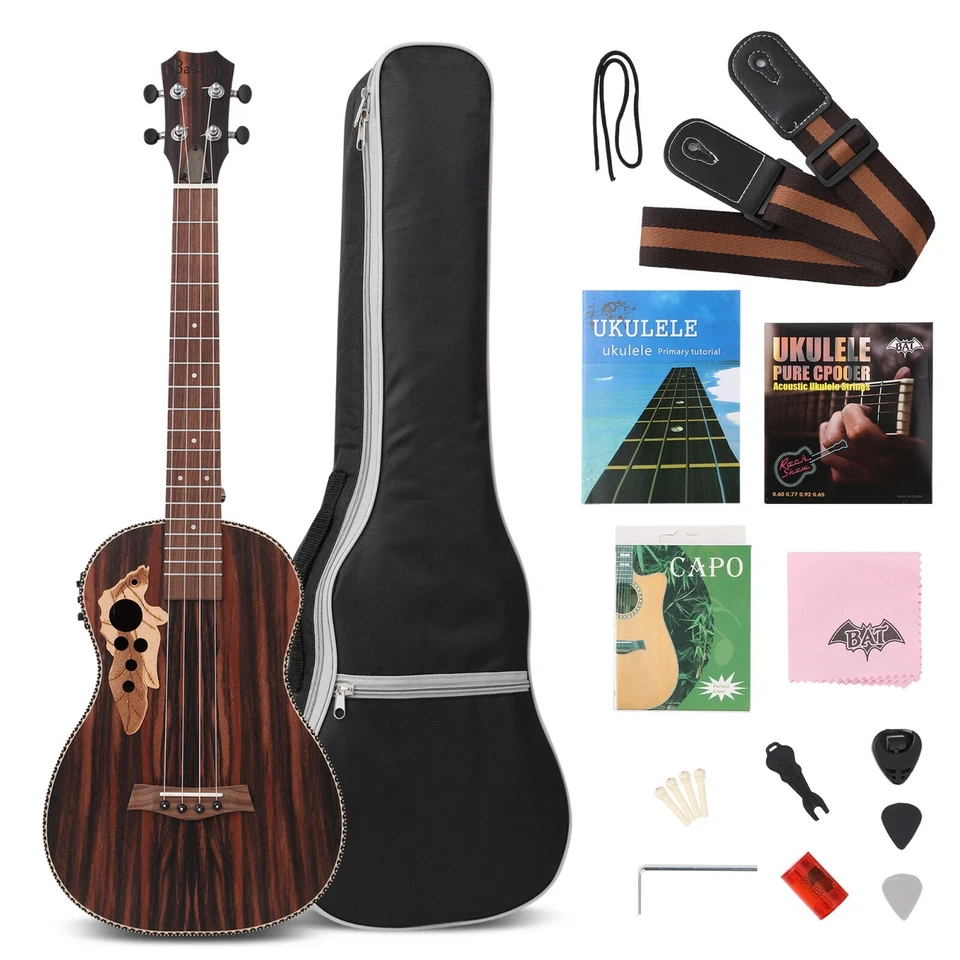 26'' Tenor Acoustic Electric Ukulele Blackwood Ukelele Uke/Truss Rod With EQ - Image 1 of 4
