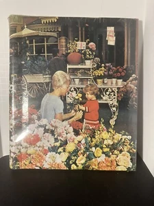 Vtg New 1960s 1970s Self Adhesive Photo Album Photographic Cover Flower Shop - Picture 1 of 4