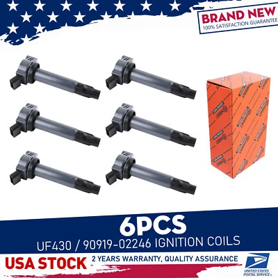 Nueva bobina de encendido confiable 6x 90919-02246 para Toyota Sienna 3,3 L V6 2004-2006 Foto 1 de 4