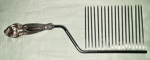 Antique Art Nouveau silverplate iris handle cake breaker, blade made in England - Picture 1 of 12