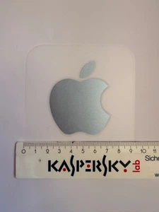 Apple Aufkleber Sticker silber M Wetterfest - Photo 1/1