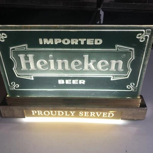 Awesome Heineken Beer Lighted Sign Cash Register Counter Imported Holland Beer - Picture 1 of 5