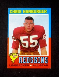 1971 TOPPS SET BREAK #97 CHRIS HANBURGER Washington Redskins VG-EX - Picture 1 of 2