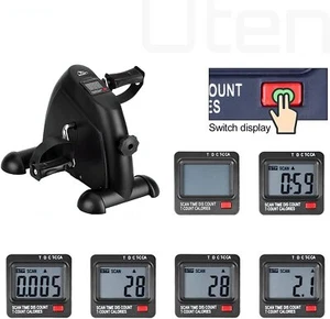 US Mini Pedal Exercise Bike Resistance Leg/Arm Rehab Trainer W/LCD Gym Office - Picture 1 of 12